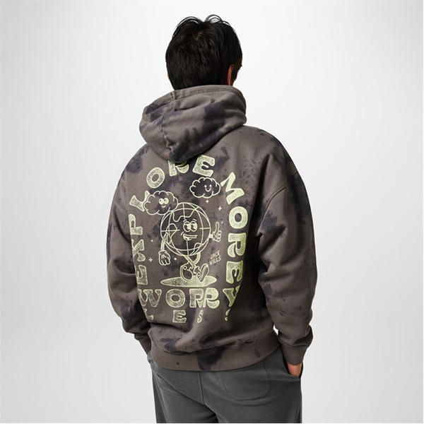 Jack Wills Hoodie Khaki Tie Dye