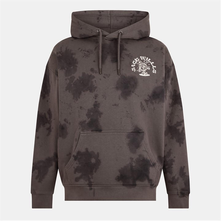 Jack Wills Hoodie Khaki Tie Dye