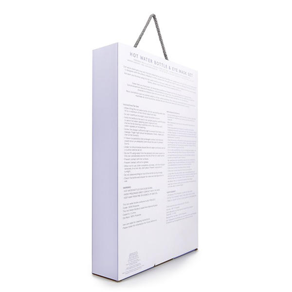 Jack Wills Hot Water Bottle & Eye Mask Set Grey