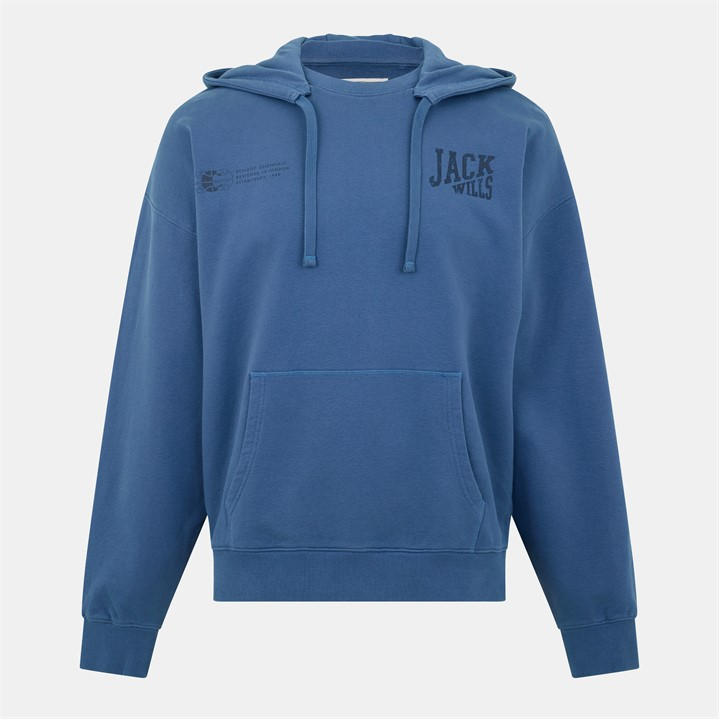 Jack Wills Hybrid Hoodie Indigo Blue