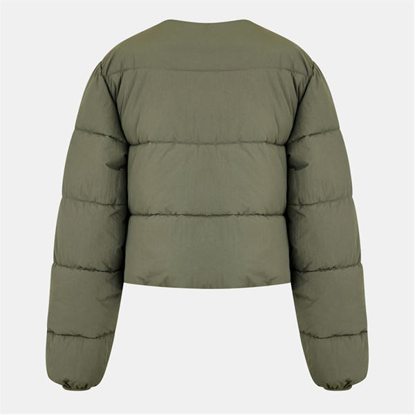 Jack Wills Interwoven Puffer Jacket Light Khaki