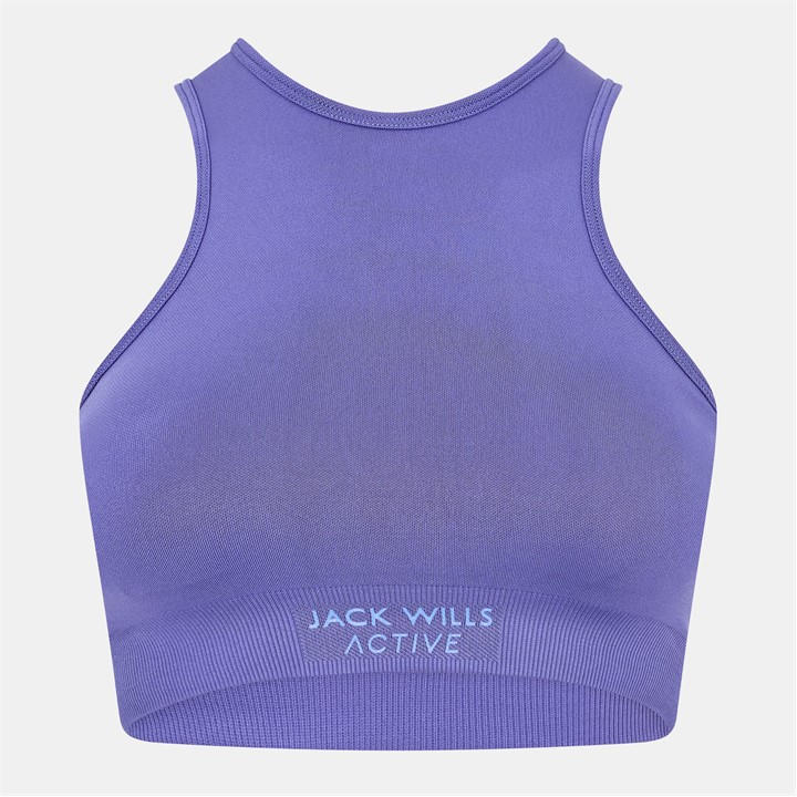 Jack Wills Jacquard WB Bra Purple