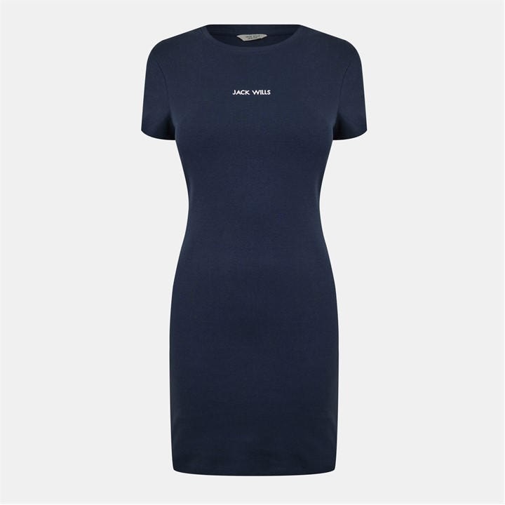 Jack Wills Jersey Mini Dress Navy