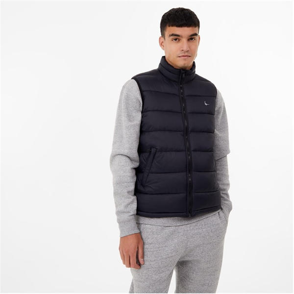 Jack Wills Kershaw Lightweight Puffer Gilet Mens Black