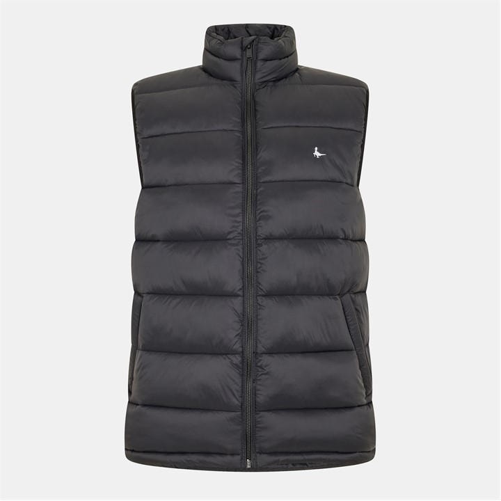 Jack Wills Kershaw Lightweight Puffer Gilet Mens Black