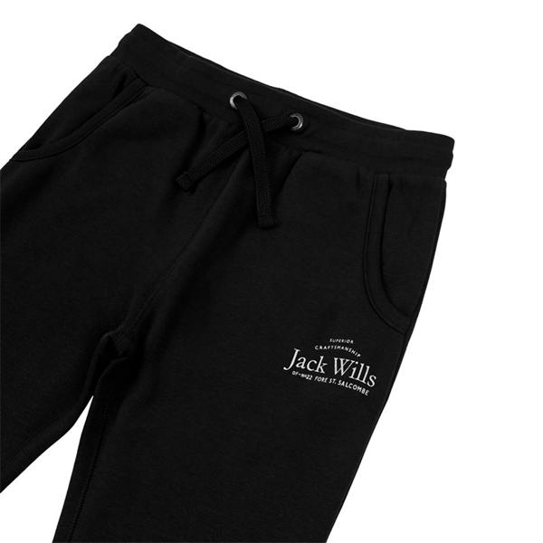 Jack Wills Kids Girls Script Joggers Black