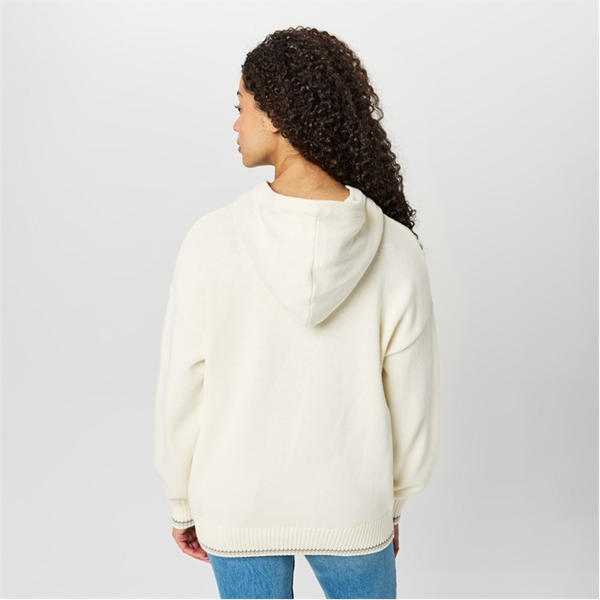Jack Wills Knit Hoody Vintage White