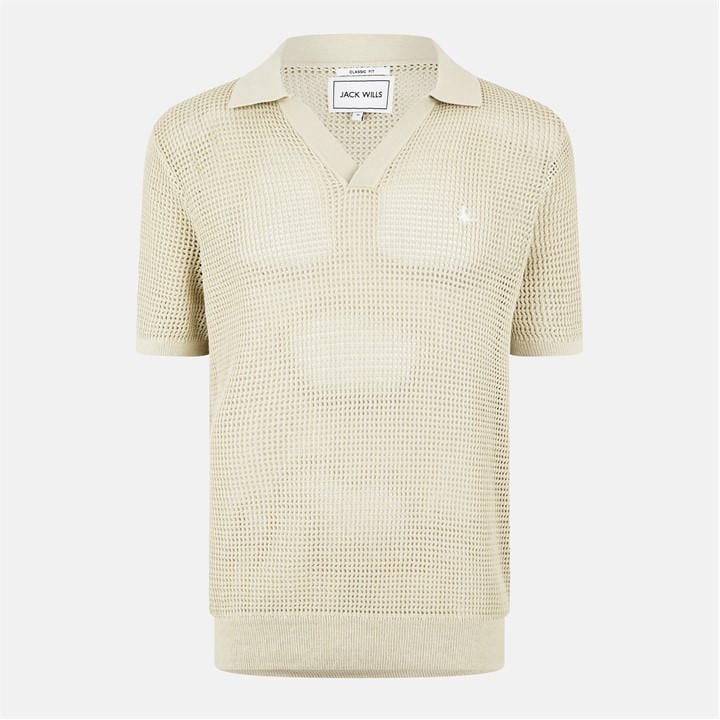 Jack Wills Knit Polo Pistachio
