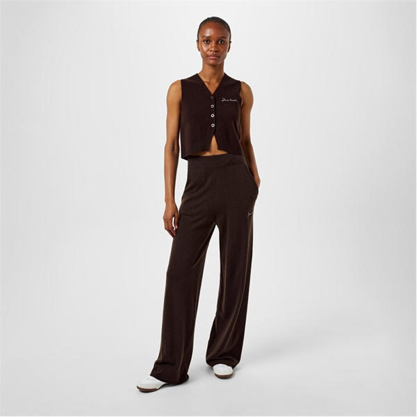 Jack Wills Knit Waistcoat Womens Cocoa