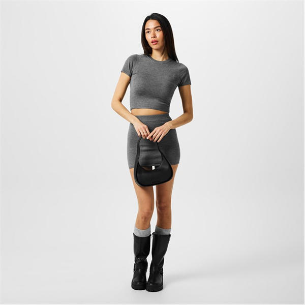 Jack Wills Knitted Baby Top Charcoal Marl