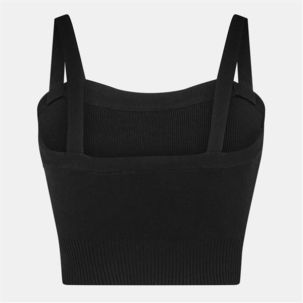 Jack Wills Knitted Cami Top Black