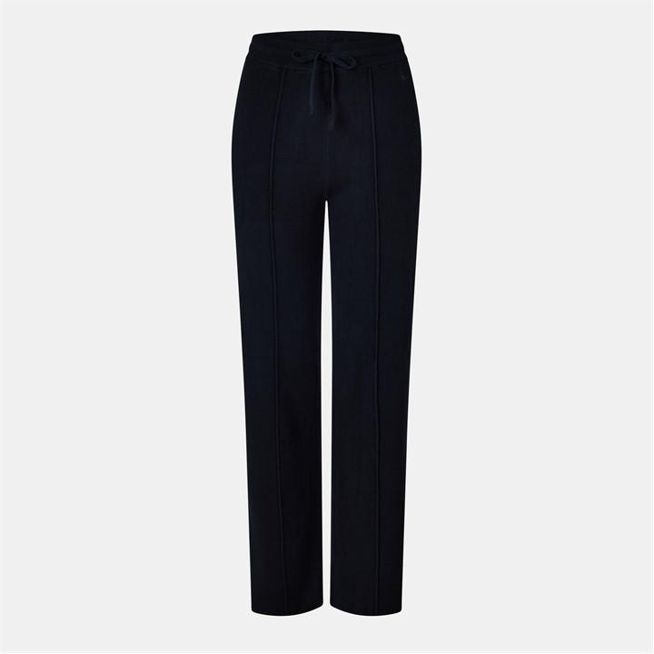 Jack Wills Knitted Pin Tuck Trousers Women Black