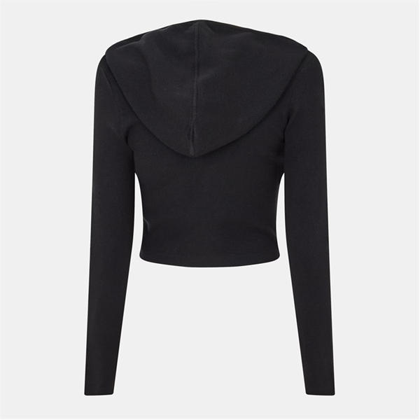 Jack Wills Knitted Zip Hoodie Women Black