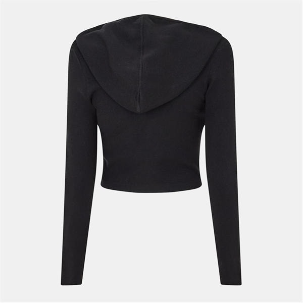 Jack Wills Knitted Zip Hoodie Women Black