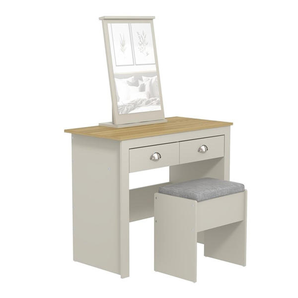 Jack Wills Lancaster 2 Drawer Dressing Table Set Grey