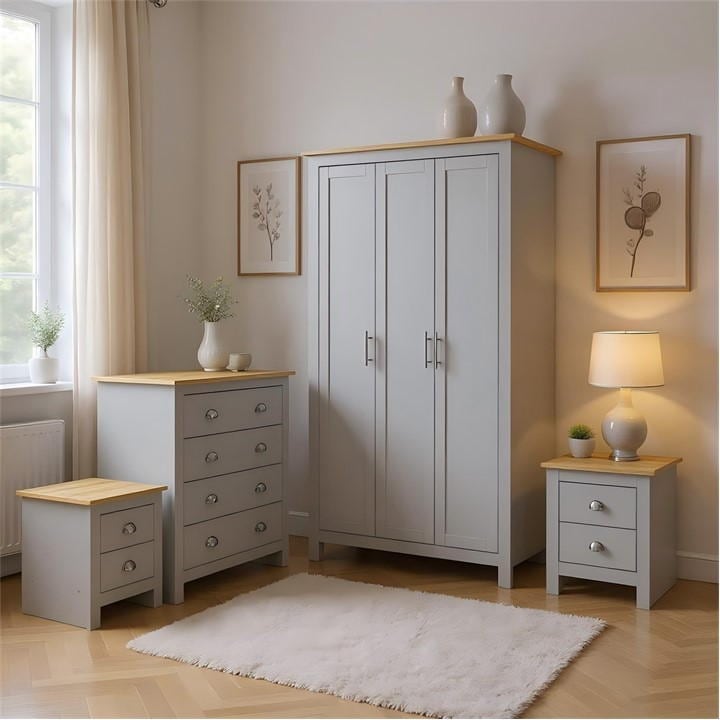 Jack Wills Lancaster Bedroom 4 Piece Set Grey