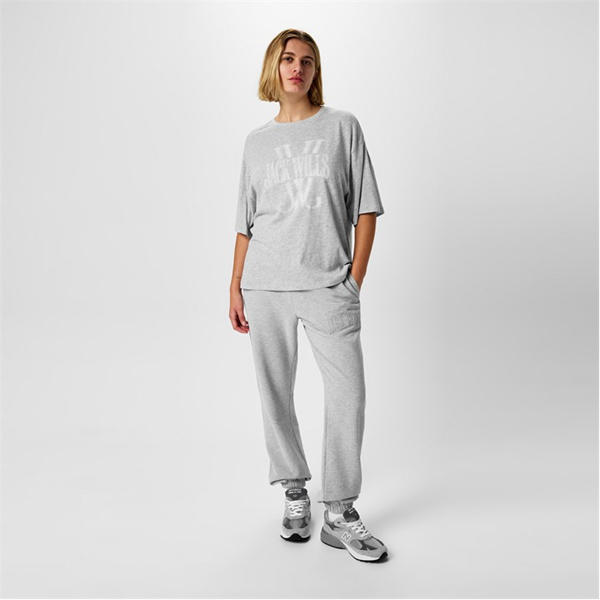 Jack Wills Laundered T Shirt Womens Grey Marl