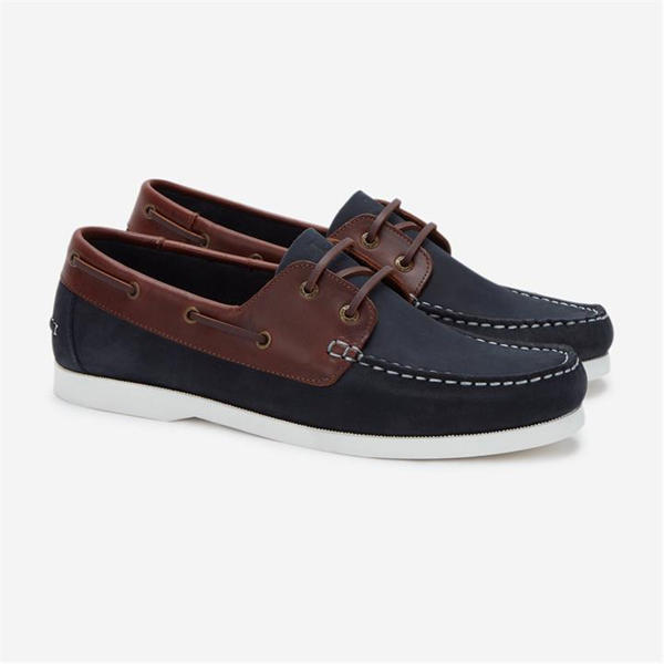 Jack Wills Leather Boat Shoes Navy