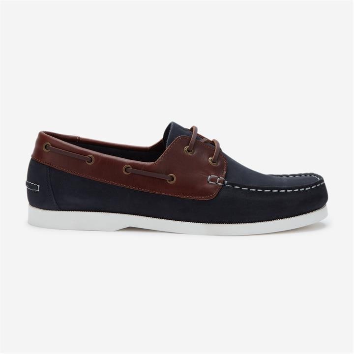 Jack Wills Leather Boat Shoes Navy