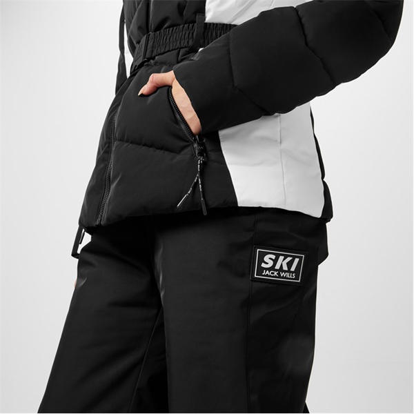 Jack Wills Leg Ski Trousers Black
