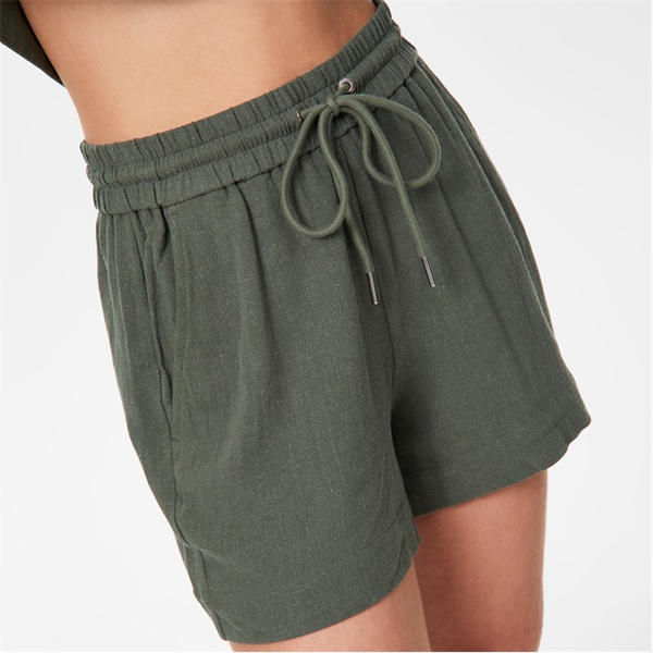 Jack Wills Linen Blend Shorts Khaki
