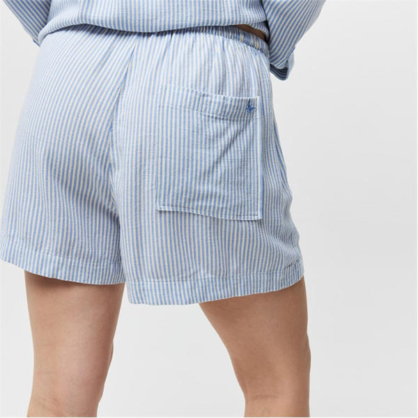 Jack Wills Linen Shorts Blue Stripe