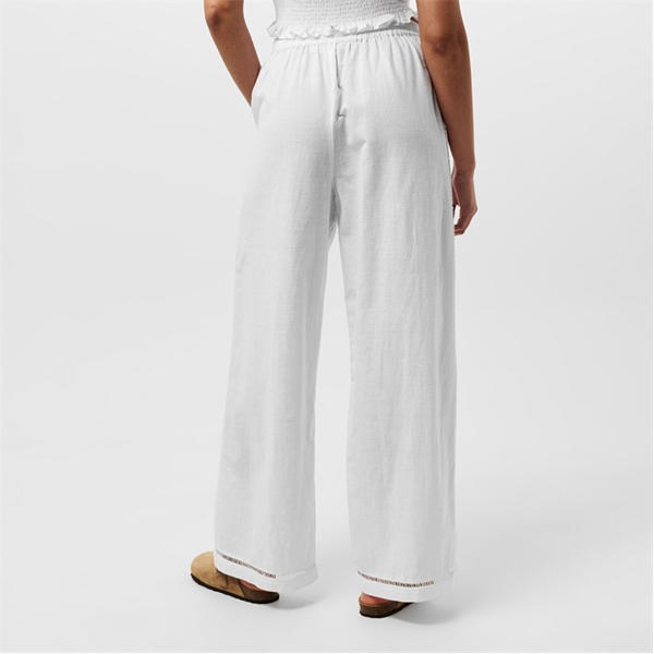 Jack Wills Linen Trousers Bright White