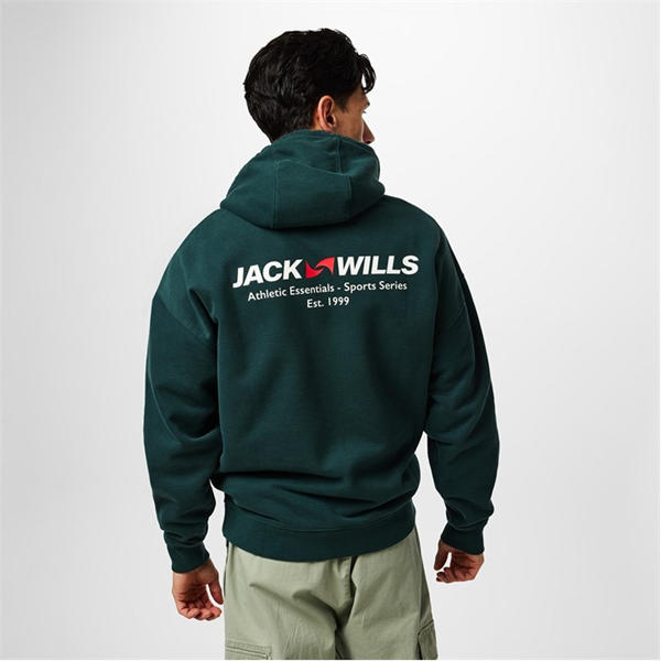 Jack Wills Lock Up Hoodie Evergreen