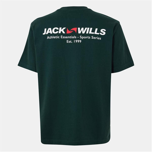 Jack Wills Lock Up T Shirt Mens Evergreen