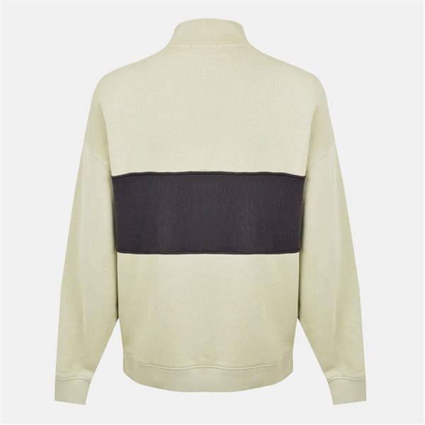 Jack Wills Logo Quarter Zip Fleece Pistachio