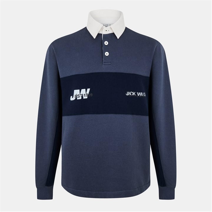 Jack Wills Logo Rugby Polo Night Sky