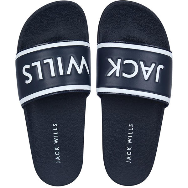 Jack Wills Logo Sliders Navy
