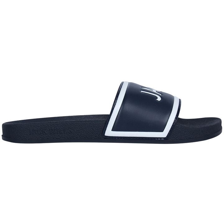 Jack Wills Logo Sliders Navy