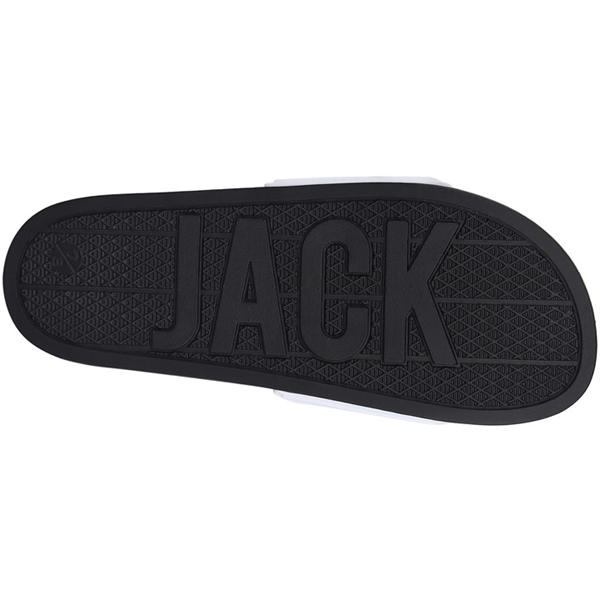 Jack Wills Logo Sliders White/Black