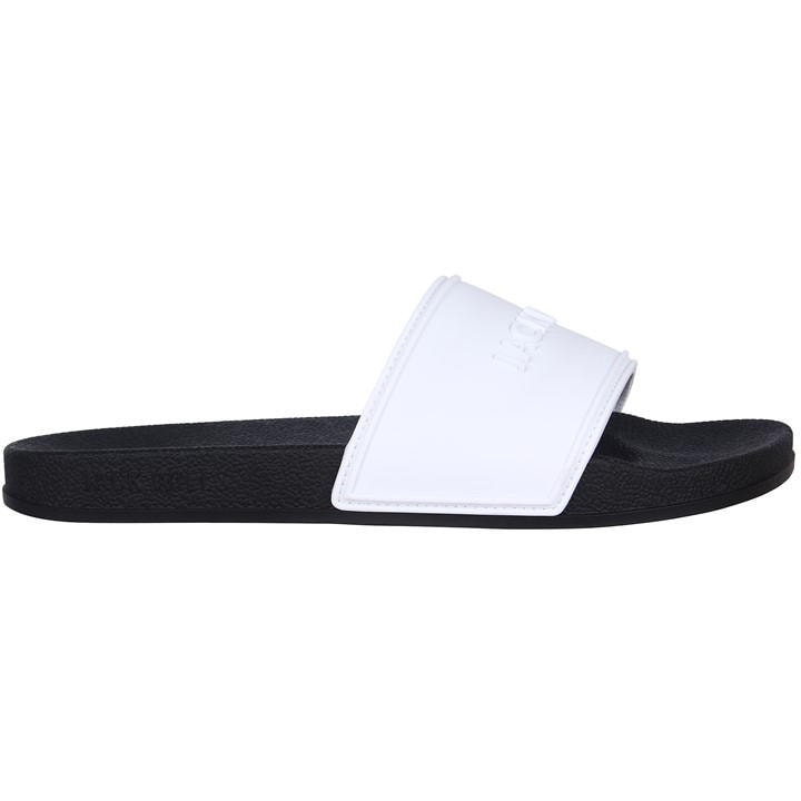 Jack Wills Logo Sliders White/Black