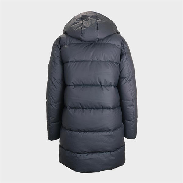 Jack Wills Long Puffer Coat Black