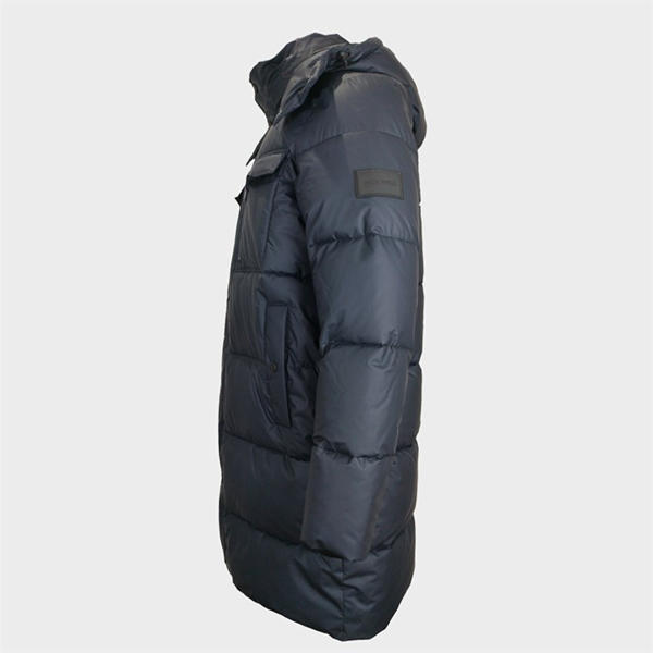 Jack Wills Long Puffer Coat Black