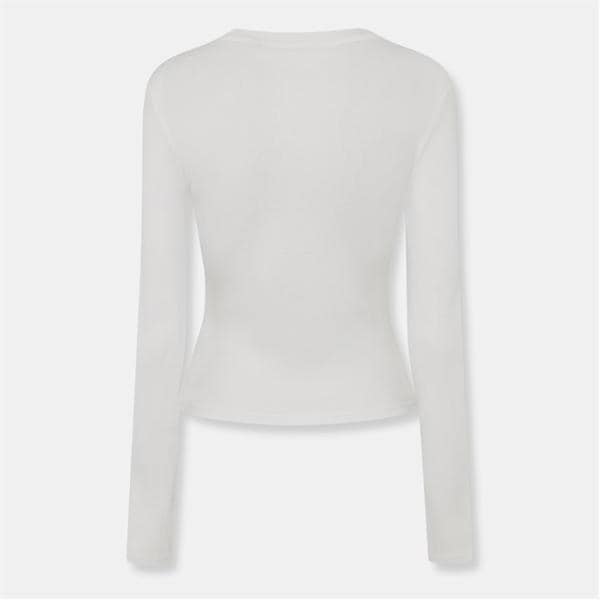 Jack Wills Long Sleeve Baby Tee White