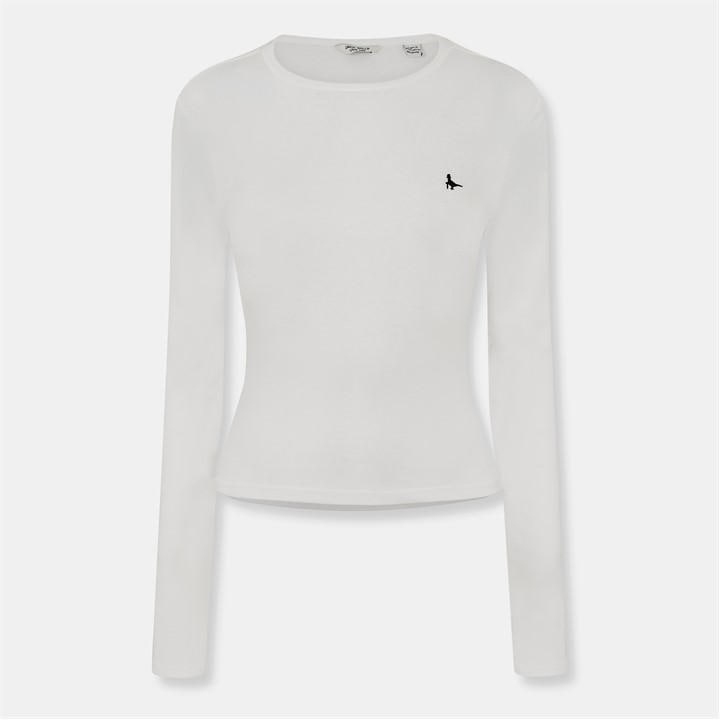 Jack Wills Long Sleeve Baby Tee White
