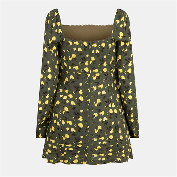 Jack Wills Long Sleeve Mini Dress Floral Print