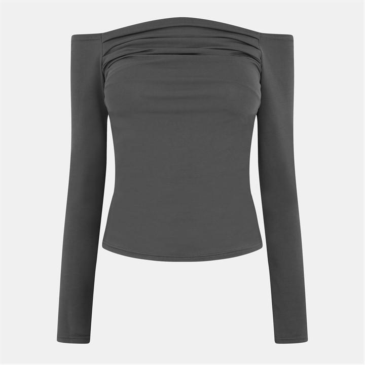 Jack Wills Long Sleeve T Shirt Folkstone Grey