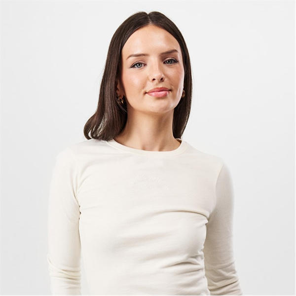 Jack Wills Long Sleeve T Shirt Vintage White