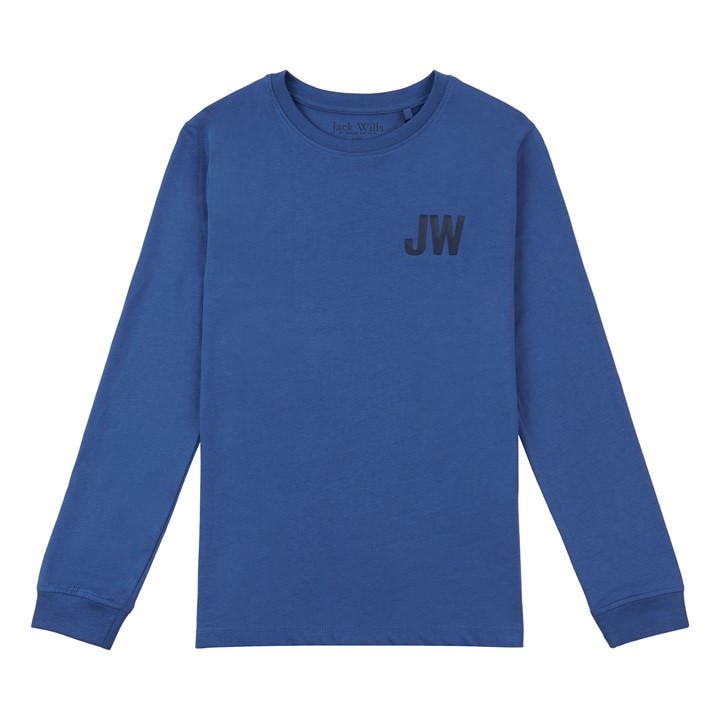 Jack Wills Long Sleeve Tee Junior Boys True Navy