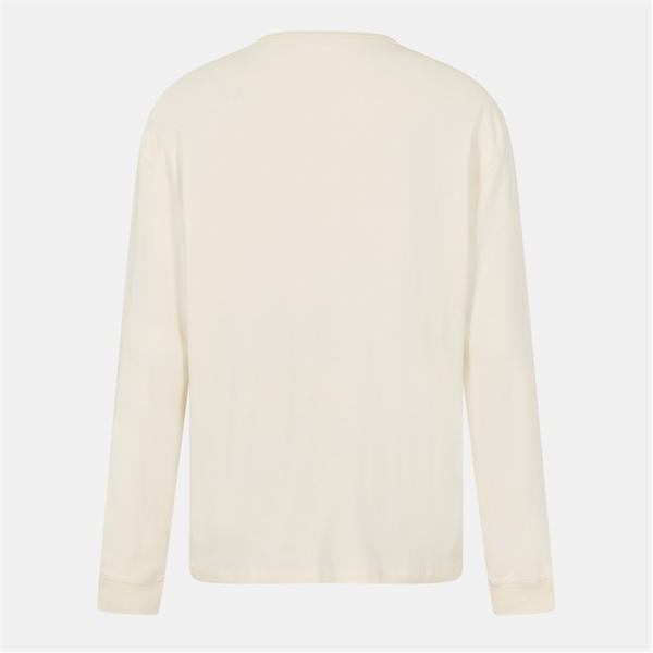 Jack Wills Long Sleeve Vintage Rib T Shirt Cream
