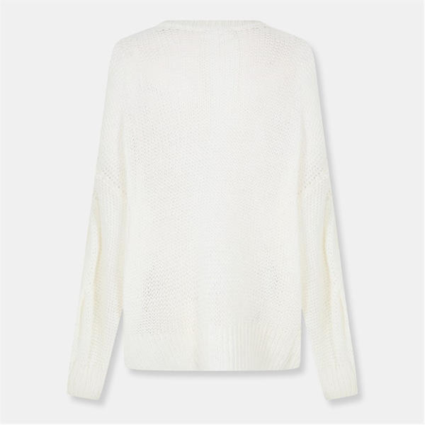 Jack Wills Loose Knit Ld54 Cream