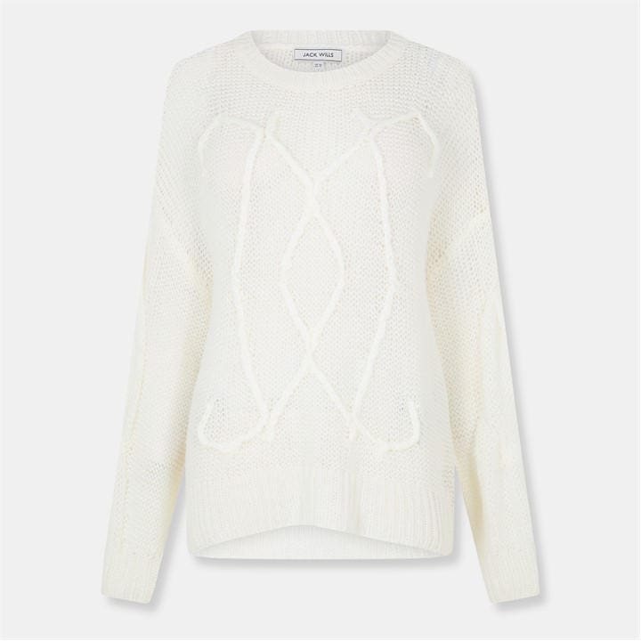 Jack Wills Loose Knit Ld54 Cream