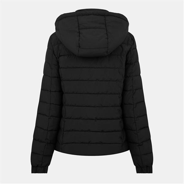 Jack Wills Luna Hooded Puffer Jacket Womens Black