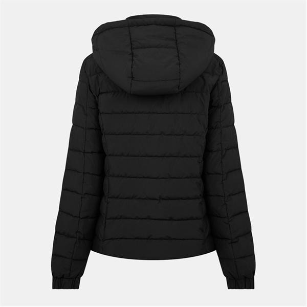 Jack Wills Luna Hooded Puffer Jacket Womens Black