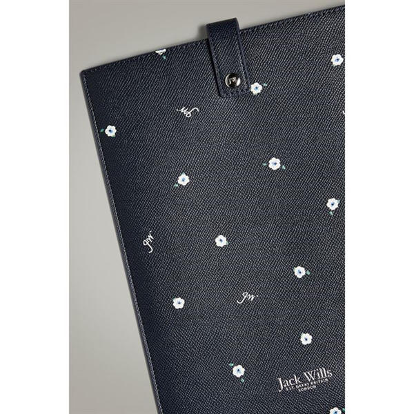Jack Wills Marley Floral Tablet Sleeve Navy