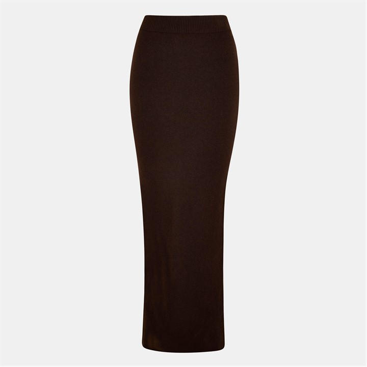 Jack Wills Maxi Knit Skirt Cocao